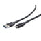 Фото - Кабель Cablexpert USB - USB Type-C V3.0 (M/M), 0.5 м, премиум, черный (CCP-USB3-AMCM-0.5M) | click.ua