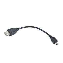 Кабель-адаптер Cablexpert USB - miniUSB (F/M), 0,15 м, черный (A-OTG-AFBM-002)