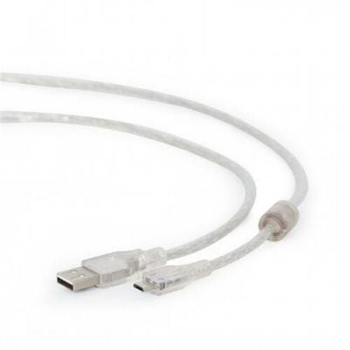 Photos - Cable (video, audio, USB) Cablexpert Кабель  USB - micro USB V 2.0 , 1.8 м, прозорий (CCP-mUSB2 (M/M)