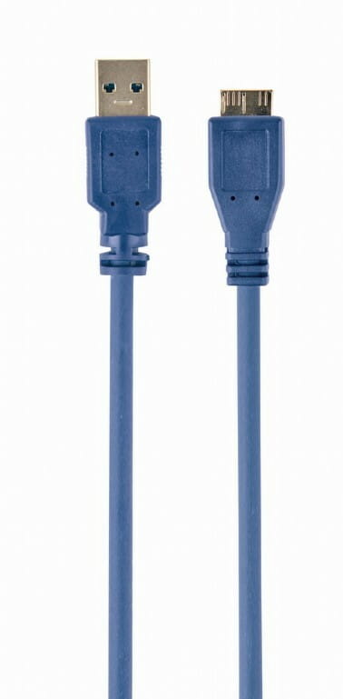 Кабель Gembird USB - micro USB Type-B V 3.0 (M/M), 5pin, 0.5 м, синій (CCP-mUSB3-AMBM-0.5M)