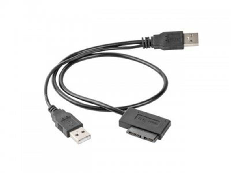 Адаптер Cablexpert USB - Slim SATA II (M/M), 0.5 м, черный (A-USATA-01)
