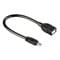 Фото - Кабель Atcom USB - micro USB V 2.0 (F/M), 0.1 м, черный (3792) | click.ua
