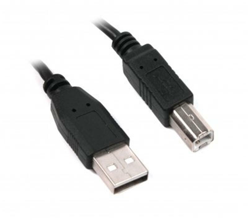 Кабель Maxxter USB - USB Type-B V 2.0 (M/M), 3 м, черный (U-AMBM-10)