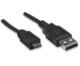 Кабель Atcom USB - micro USB V 2.0 (M/M), 0.8 м, черный (9174) пакет