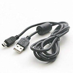 Фото - Кабель ATCOM   USB - mini USB V 2.0 (M/M), , ферит, 0.8 м, чорний (37 (5 pin)