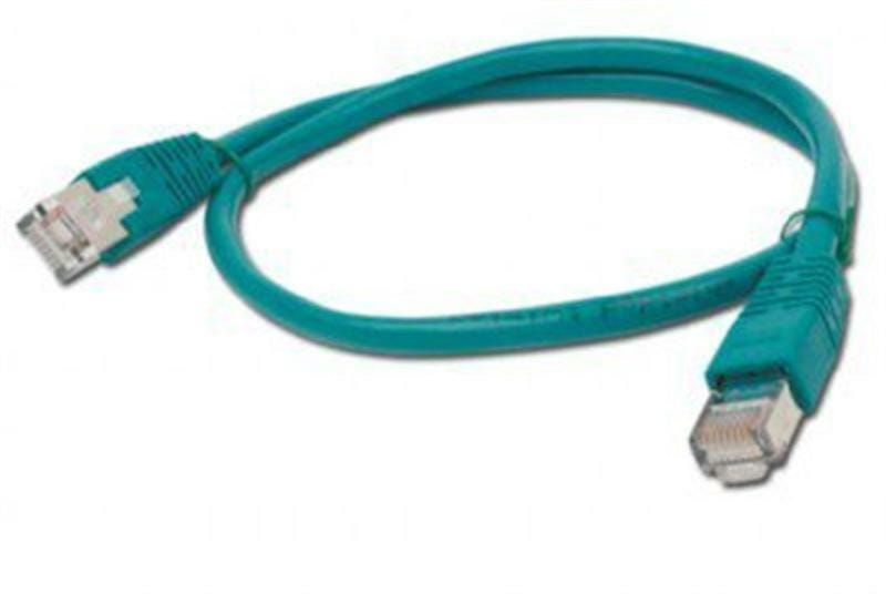 Патч-корд Cablexpert (PP6-0.5M/G) FTP, литой, 50u "штекер с защелкой, 0.5 м, зелёный