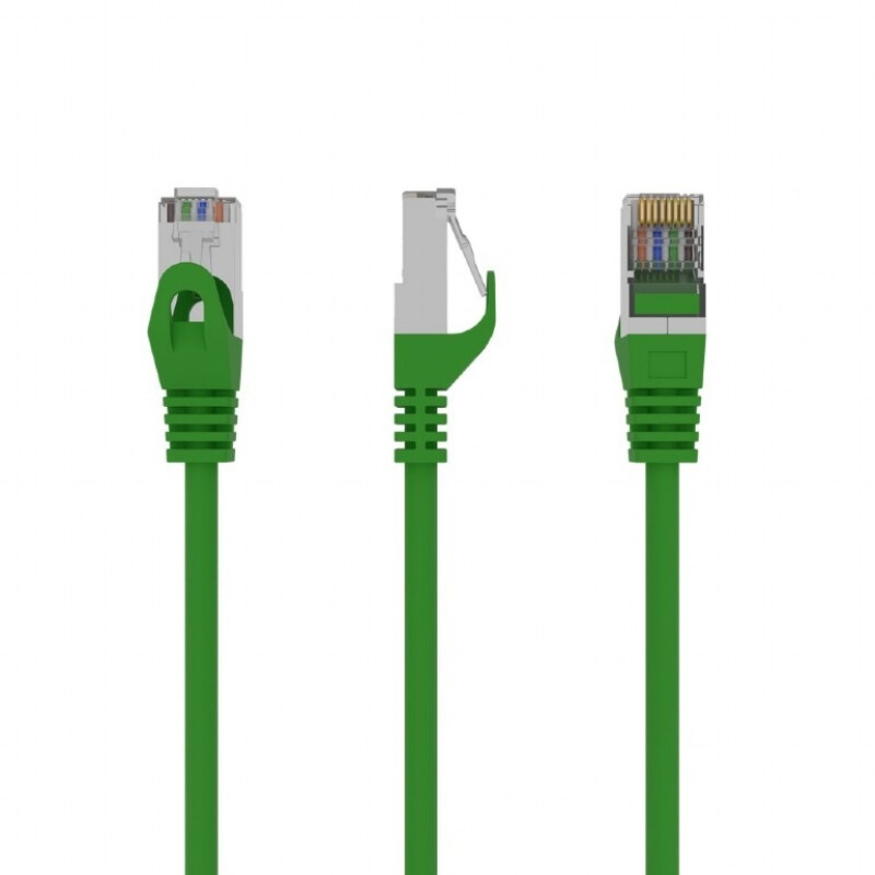 Патч-корд Cablexpert (PP6-3M/G) FTP, cat.6, літий, 50u "штекер із засувкою, 3 м, зелений