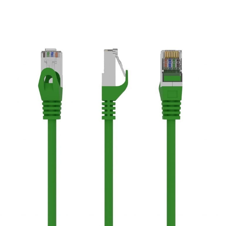 Патч-корд Cablexpert (PP6-3M/G) FTP, cat.6, літий, 50u "штекер із засувкою, 3 м, зелений