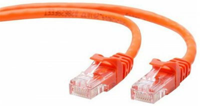Патч-корд UTP Cablexpert (PP12-1M/O) літий, 50u "штекер із засувкою, 1 м, помаранчевий
