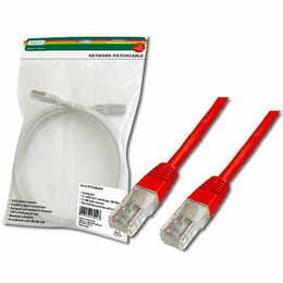 Патч-корд Digitus cat.5e, UTP, 2м, AWG 26/7, красный (DK-1511-020/R)