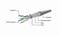 Фото - Патч-корд FTP Cablexpert (PP22-0.5M/BK) cat.5Е, литий, 50u штекер із засувкою, 0.5м, чорний | click.ua