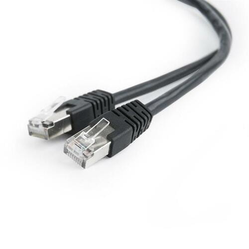 Photos - Ethernet Cable Cablexpert Патч-корд FTP   cat.5Е, литий, 50u штекер із засув (PP22-0.5M/BK)