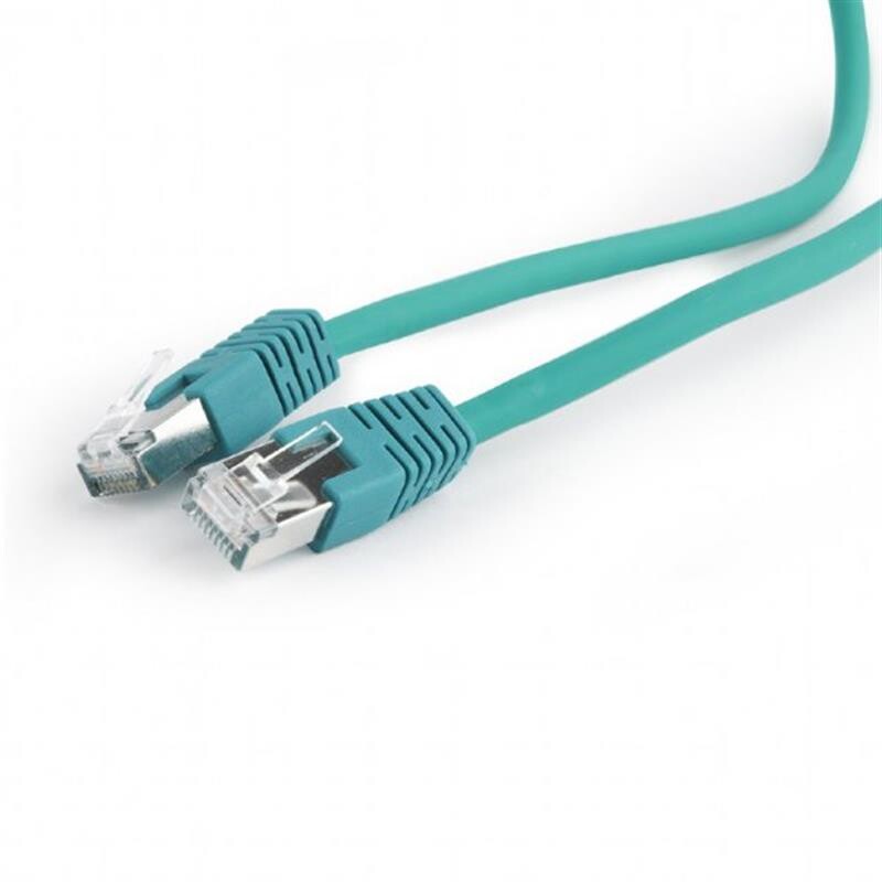 Патч-корд S/FTP Cablexpert (PP6A-LSZHCU-G-2M) литий, 50u штекер із клямкою, 2м, зелений