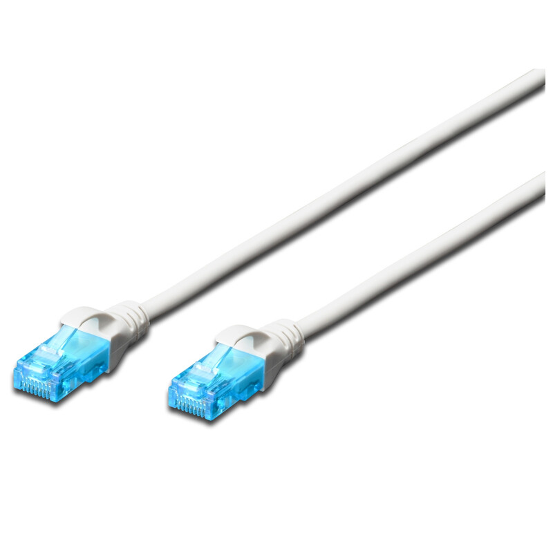 Патч-корд Digitus (DK-1512-030/WH) cat.5e, UTP, 3 м, AWG 26/7, CCA, PVC, белый