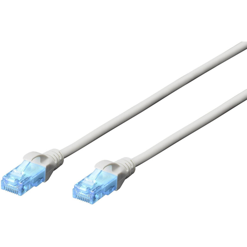 Патч-корд Digitus (DK-1512-070) cat.5e, U/UTP, 7 м, AWG 26/7, CCA, PVC, сірий