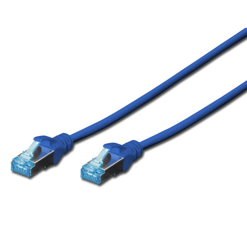 Патч-корд Digitus (DK-1531-050/B) cat.5e, SF-UTP, 5м, AWG 26/7, синій
