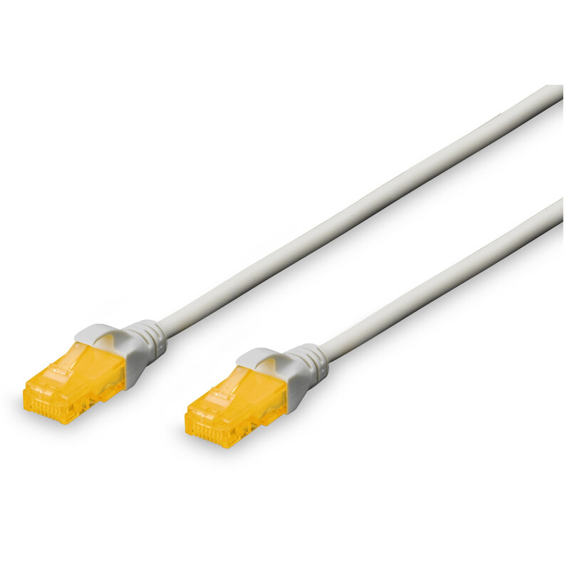Патч-корд Digitus (DK-1613-A-050) CAT 6A, U/UTP, 5 м, AWG 26/7, Cu, LSZH, сірий