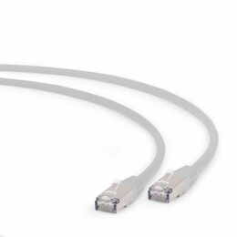 Патч-корд S/FTP Cablexpert (PP6A-LSZHCU-0.5M) литий, 50u "штекер із засувкою, 0.5м, сірий