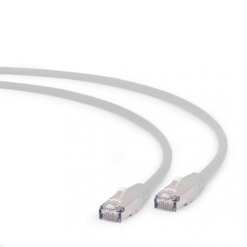 Патч-корд S/FTP Cablexpert (PP6A-LSZHCU-0.5M) литий, 50u "штекер із засувкою, 0.5м, сірий