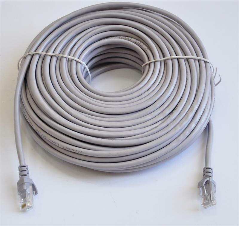 Патч-корд литой, UTP, RJ45, Cat.5e, 30m, серый (4964)
