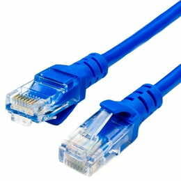 Патч-корд литой, UTP, RJ45, Cat.5e, 25m, синий