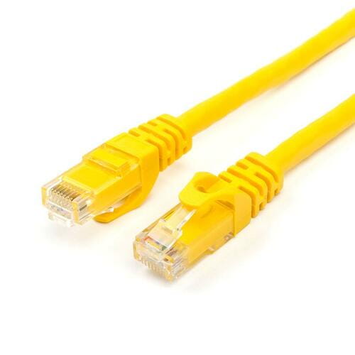 Photos - Ethernet Cable ATCOM Патч-корд UTP  RJ45, Cat.6, мідь, 1 м, жовтий 13443 