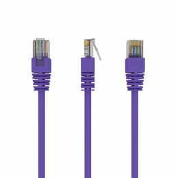 Патч-корд UTP Cablexpert (PP12-0.25M/V) літий, 50u "штекер із засувкою, 0.25 м, фіолетовий
