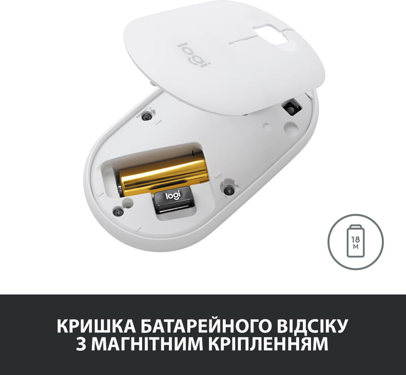 Мышь беспроводная Logitech Pebble M350 (910-005718) Black USB