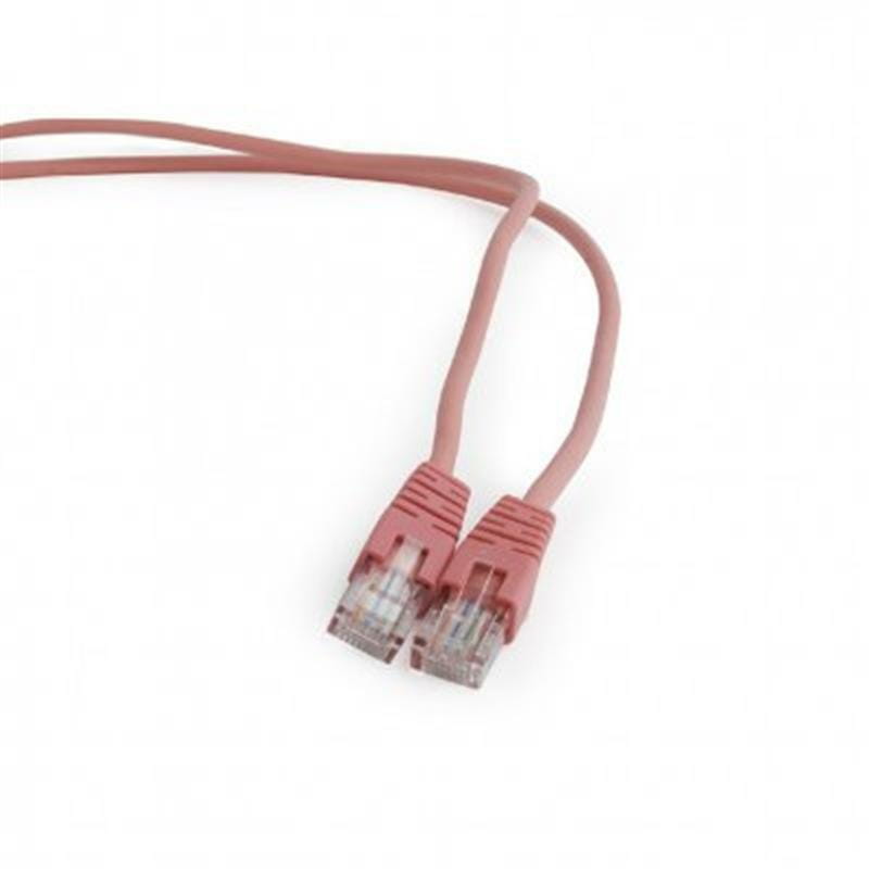 Патч-корд UTP Cablexpert (PP12-3M/RO) літий, 50u "штекер із засувкою, 3 м, рожевий