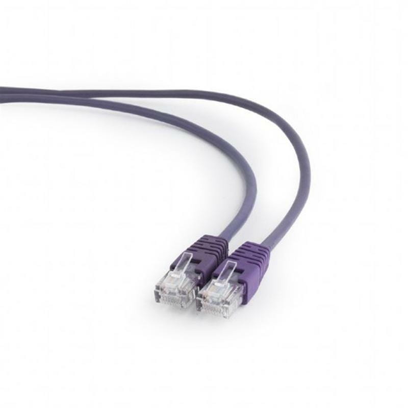 Патч-корд UTP Cablexpert (PP12-2M/V) літий, 50u "штекер із засувкою, 2 м, фіолетовий
