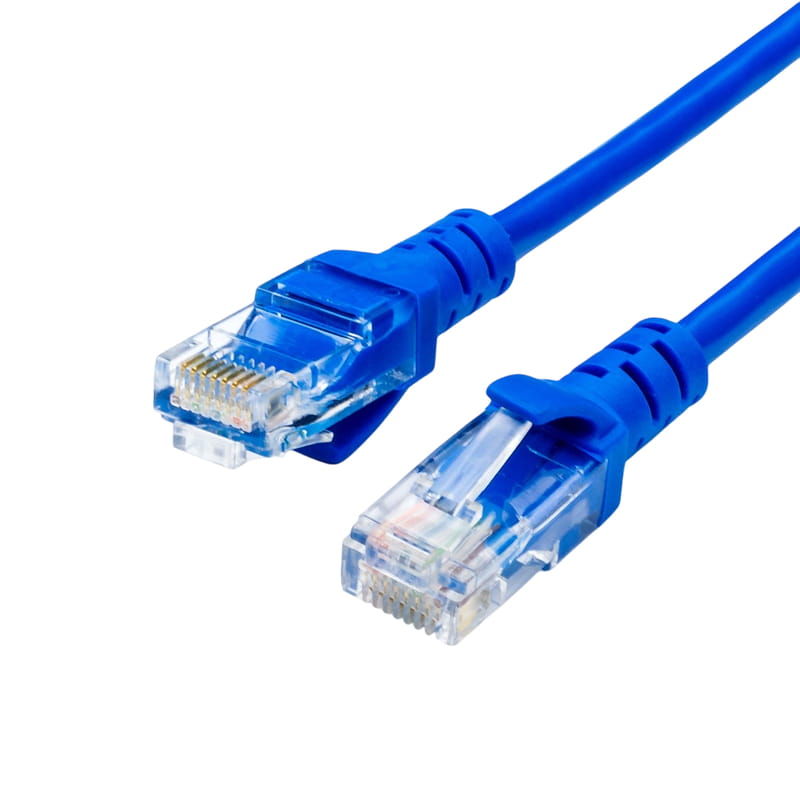 Патч-корд литой, UTP, RJ45, Cat.5e, 10m, синий