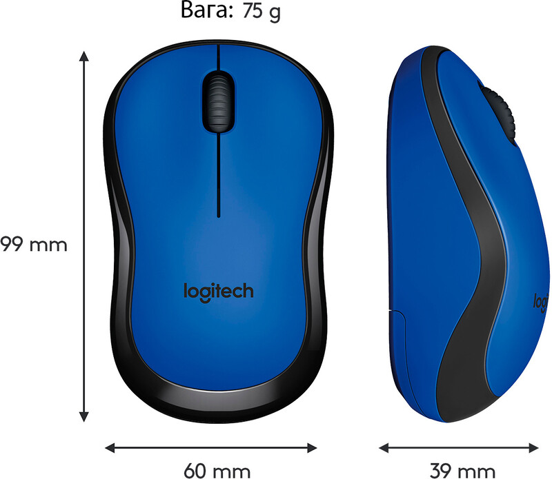 Мышь беспроводная Logitech M220 Silent Blue (910-004879)