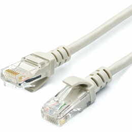 Патч-корд литой, UTP, RJ45, Cat.5e, 3m, серый