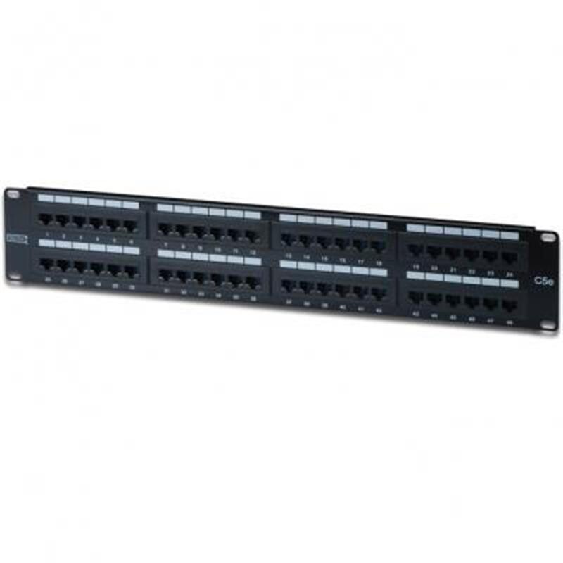 Патч-панель Digitus 19" 2U 48 порта 5e UTP (DN-91548U) в сборе