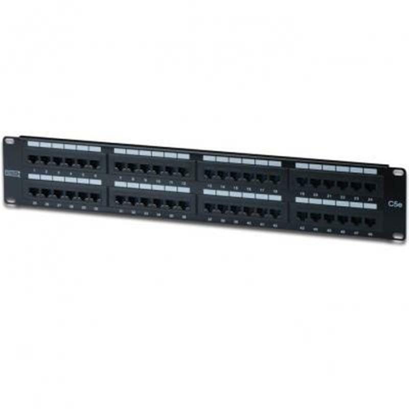 Патч-панель Digitus 19" 2U 48 порта 5e UTP (DN-91548U) в сборе