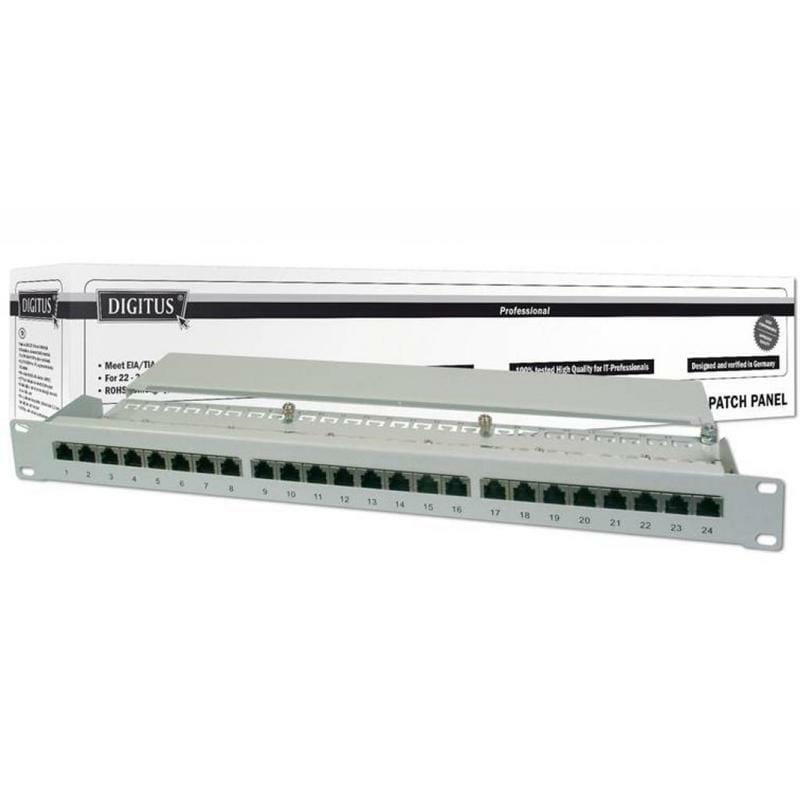 Патч-панель Digitus (DN-91524S) 19" 1U 24 порта 5e FTP в сборе