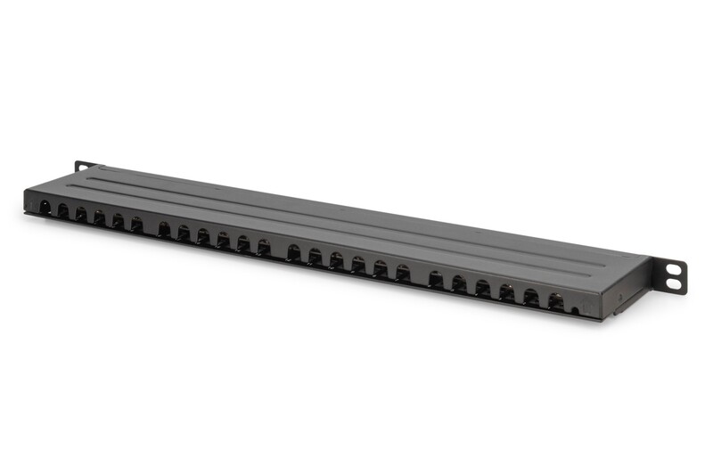 Патч-панель Digitus (DN-91624S-SL-SH) 19" 0.5U, 24 порта, Cat.6 STP в сборе