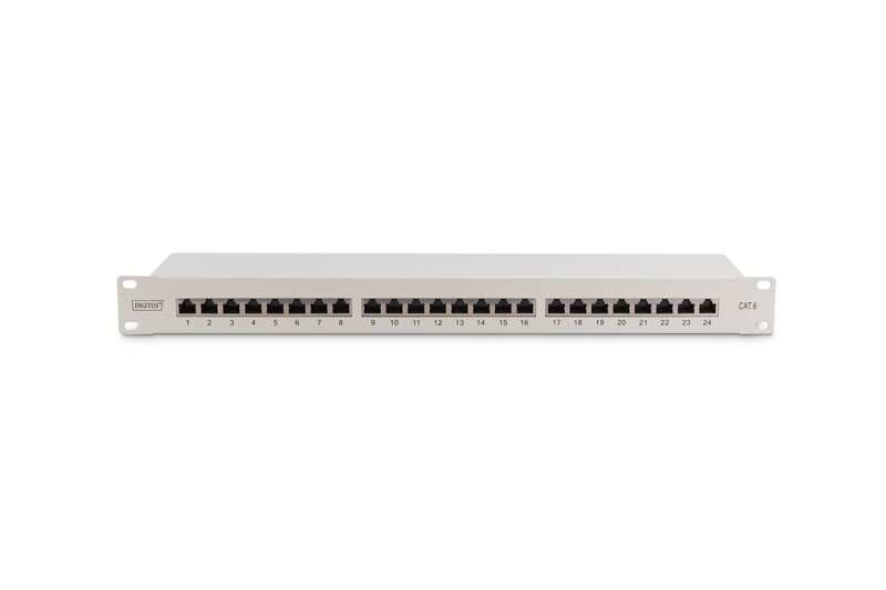 Патч-панель Digitus (DN-91624S) 19" 1U, 24 порта, Cat.6 STP в комплекте