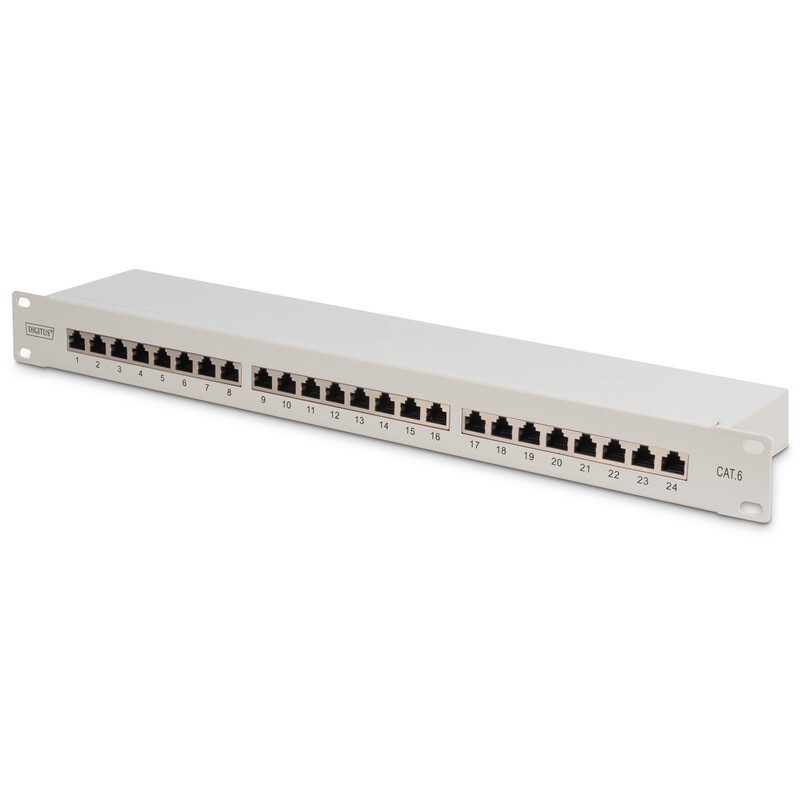 Патч-панель Digitus (DN-91624S) 19" 1U, 24 порта, Cat.6 STP в комплекте