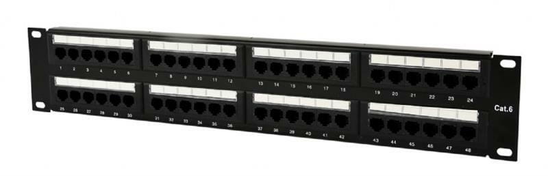 Патч-панель Cablexpert (NPP-C648CM-001) 19" 48 портов, UTP, cat.6
