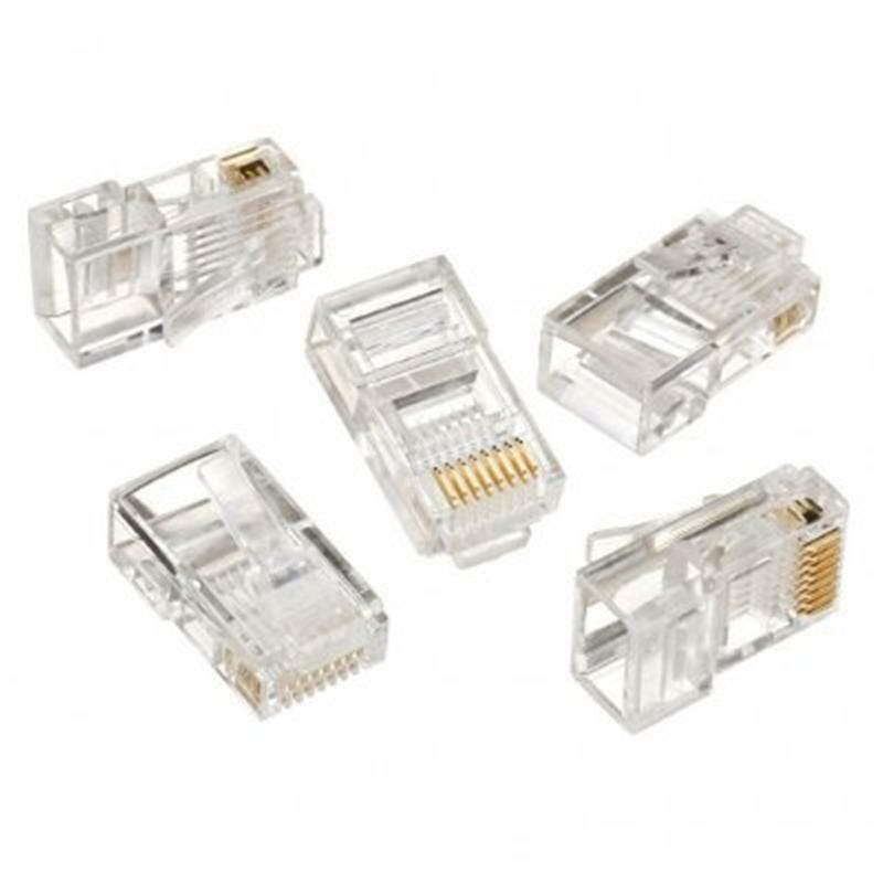 Коннектор RJ 45 Cablexpert (LC-8P8C-001/50) с золоченными контактами (50 шт/уп)