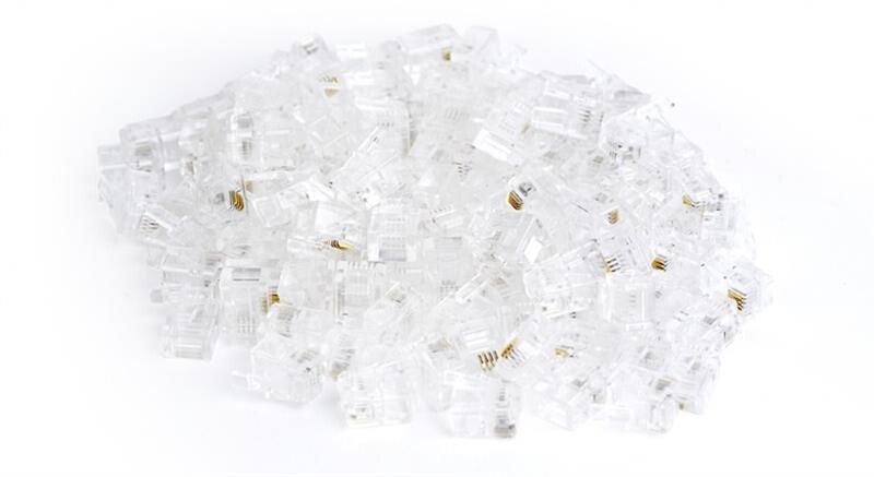 Конектор RJ11/RJ14 Cablexpert (MP-6P4C/100) 100 шт/пак