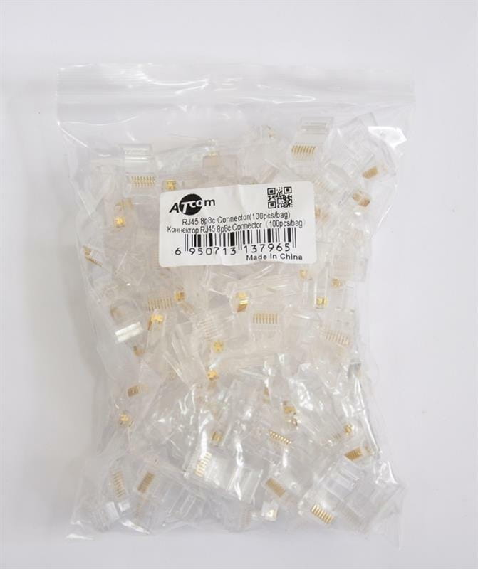 Коннектор Atcom (3796) RJ45 (100 шт/уп)