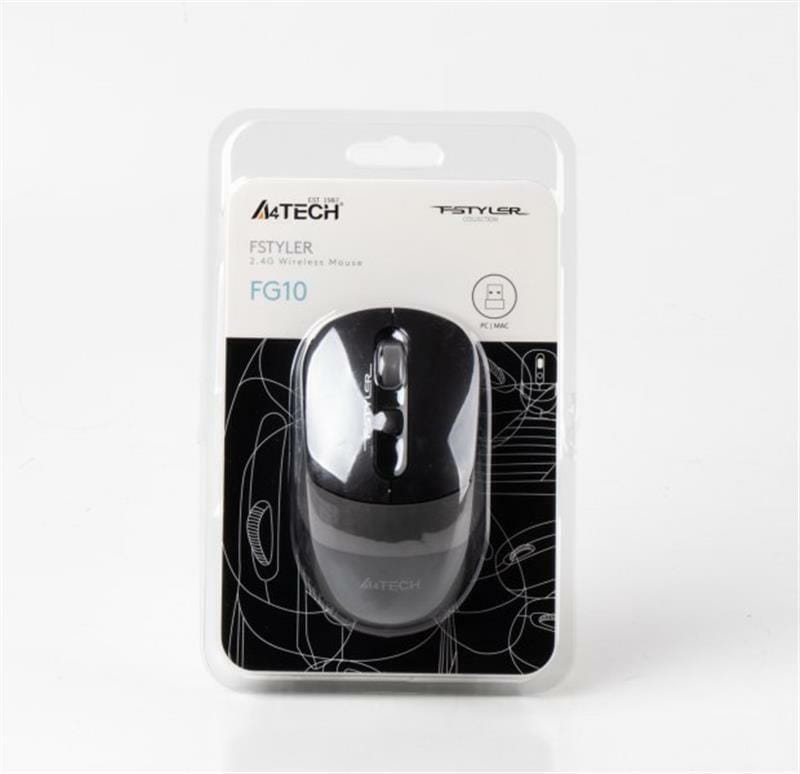 Мышь беспроводная A4Tech FG10 Black/Grey USB