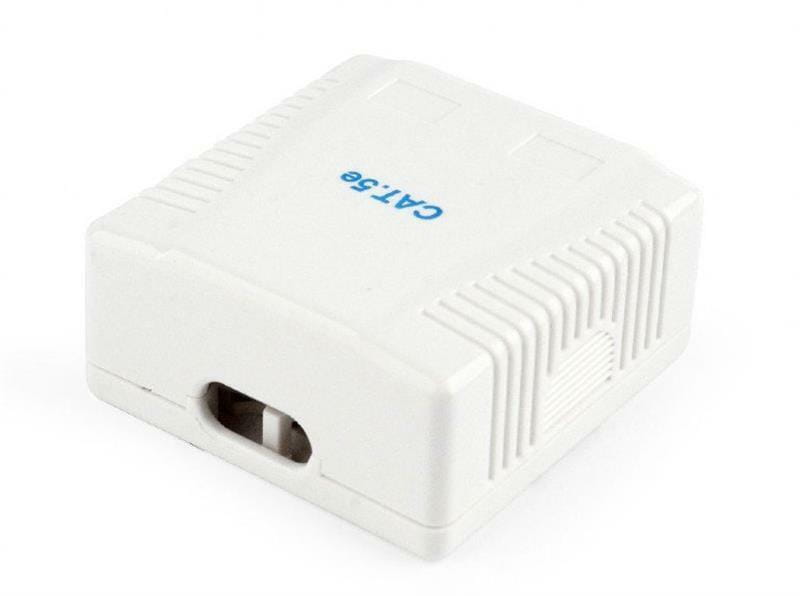 Розетка Cablexpert (NCAC-2F5E-01) 2хRJ-45, Cat5Е, внешняя, белый