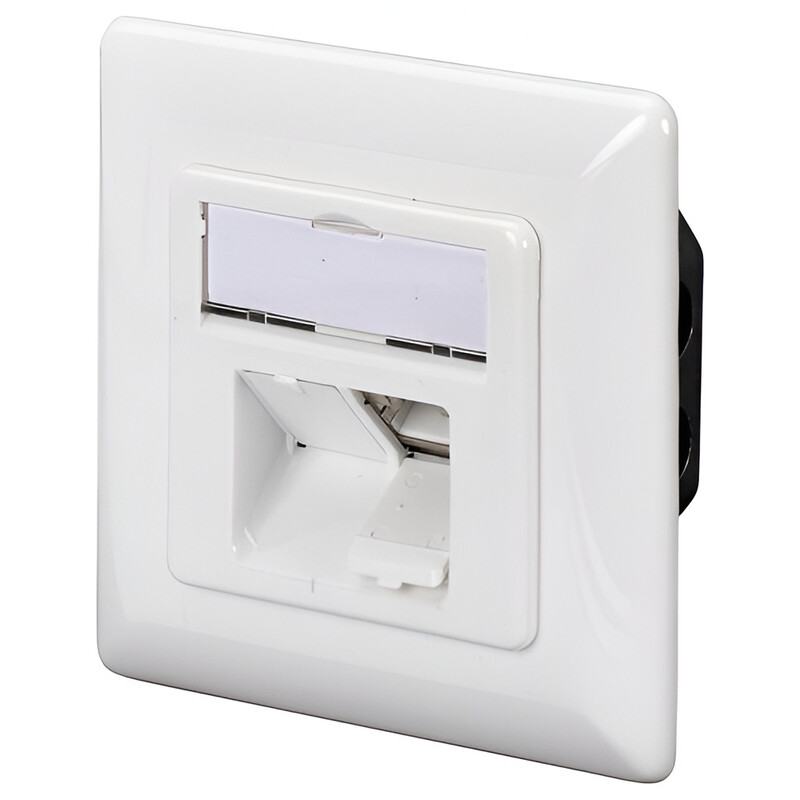 Розетка Digitus cat. 6, 2xRJ45, 8P8C (DN-9005-N) для прихованої проводки