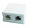 Фото - Розетка Cablexpert (NCAC-HS-SMB2) 2хRJ-45, Cat5Е, внешняя, белый | click.ua