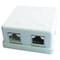 Фото - Розетка Cablexpert (NCAC-HS-SMB2) 2хRJ-45, Cat5Е, зовнішня, біла | click.ua