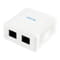 Фото - Розетка Cablexpert (NCAC-2U5E-01) 2хRJ-45, Cat5Е, зовнішня, біла | click.ua
