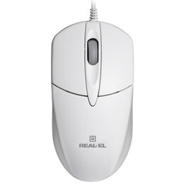 Мышь REAL-EL RM-211 White (EL123200014)